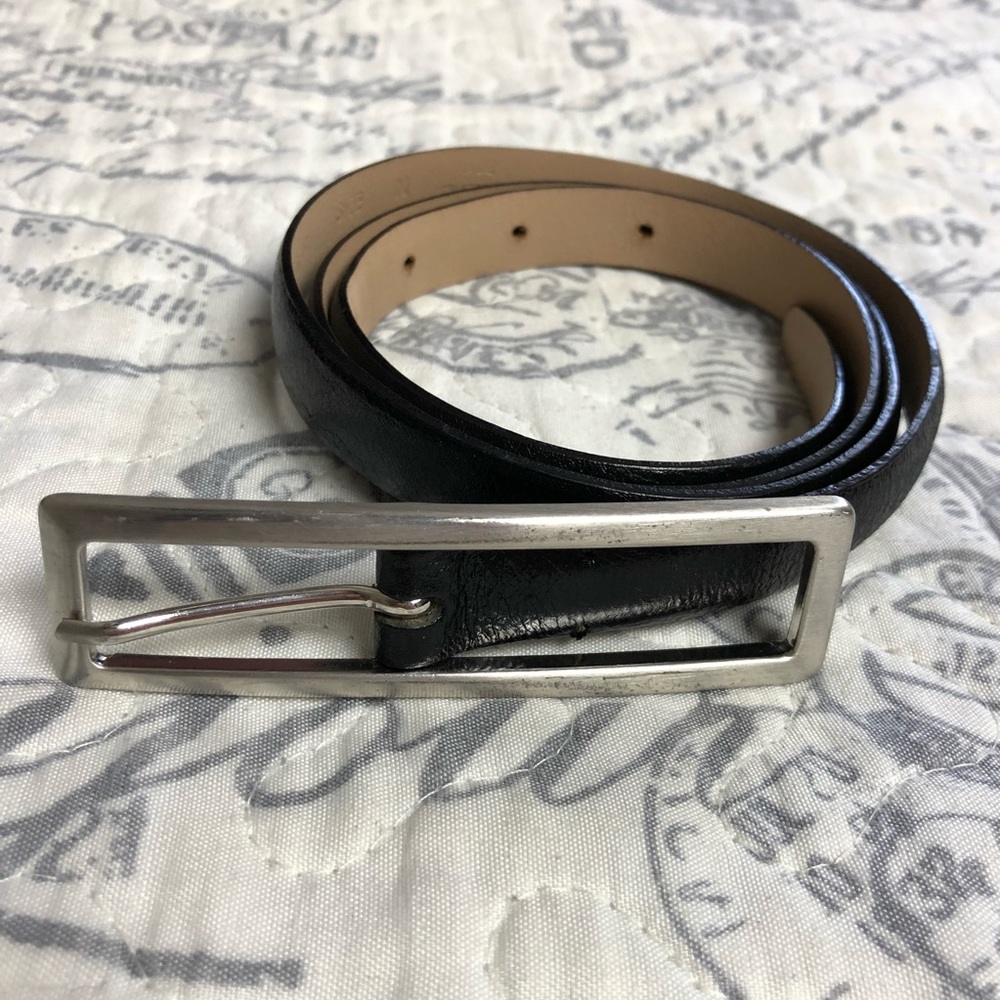 Vintage Banana Republic Italian Leather Skinny Belt